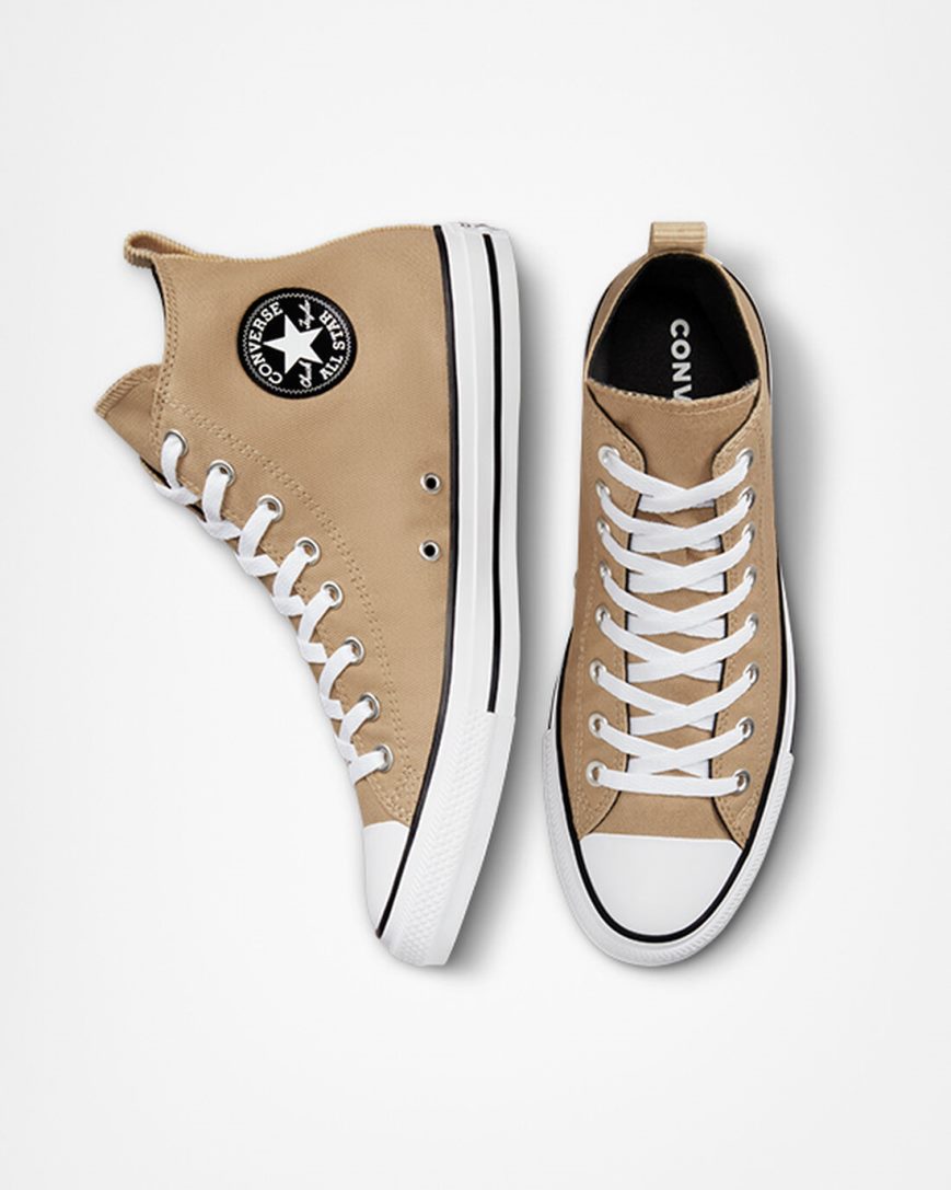 Tenisi Inalti Barbati Converse Chuck Taylor All Star Workwear Kaki Negrii | RO ZOSIR419